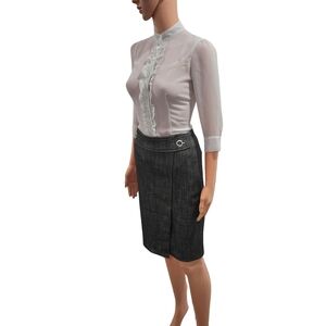 H&M Gray Pencil Skirt for Work